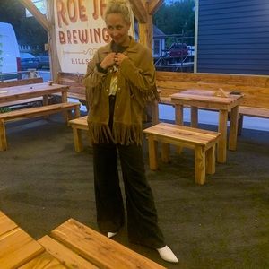 SUEDE FRINGE JACKET - hippie chic!